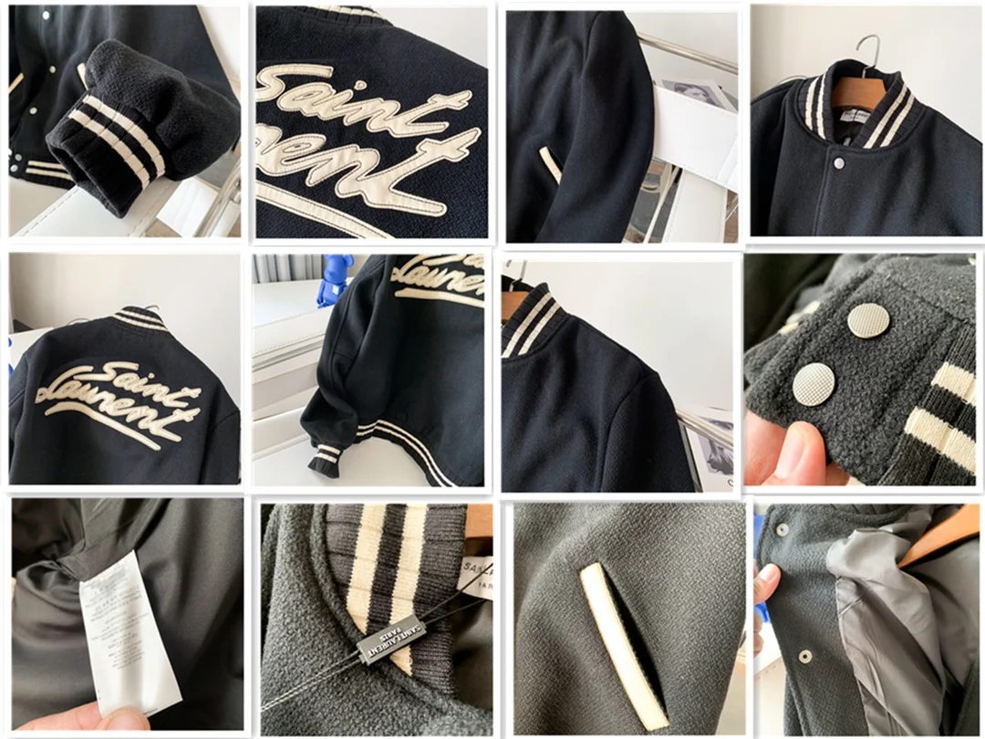 Fake YSL Yves Saint Laurent #59254 Unisex Fashion Jackets 6