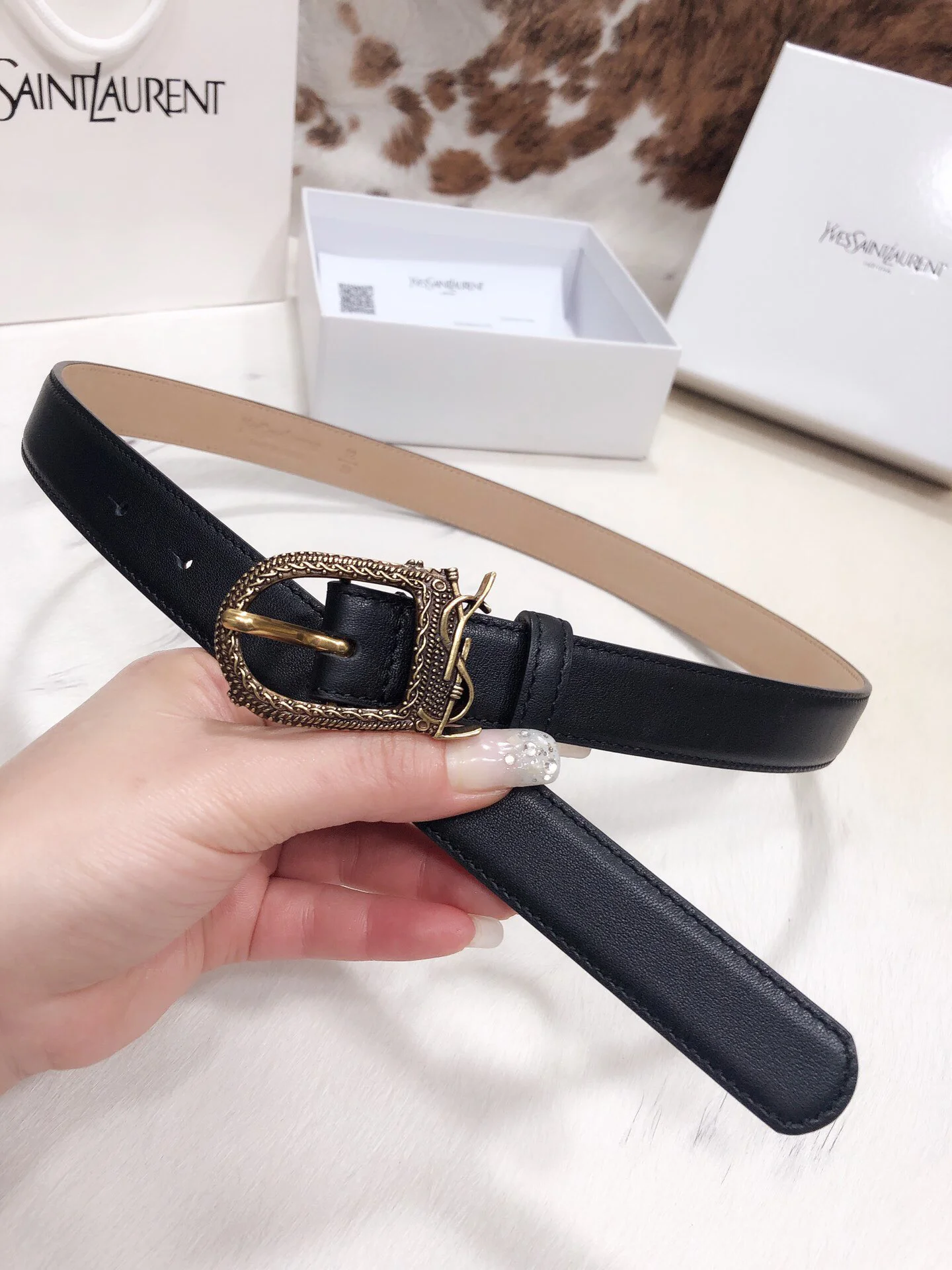 Fake YSL Yves Saint Laurent AAA Belt #742932 4
