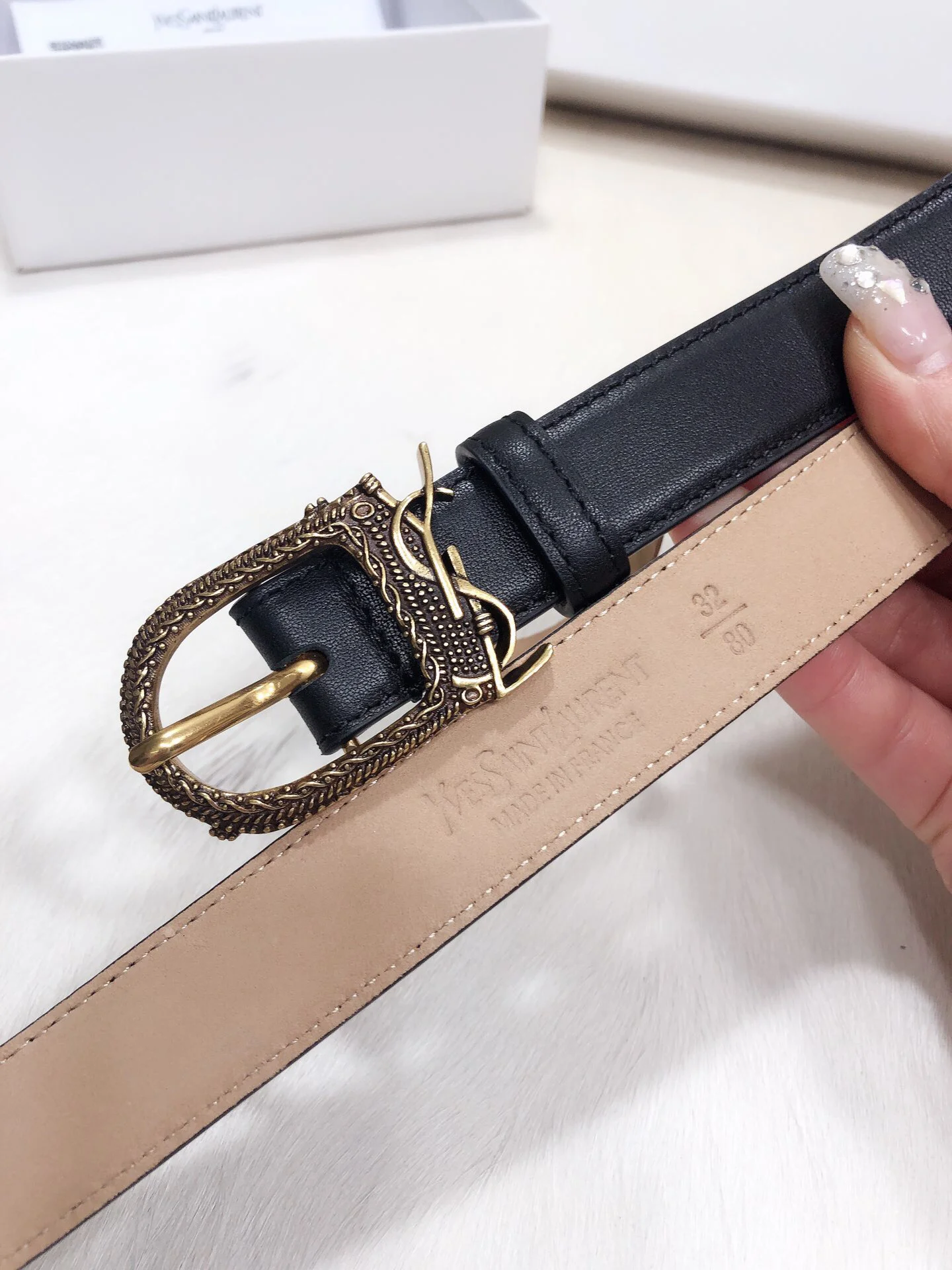 Fake YSL Yves Saint Laurent AAA Belt #742932 5