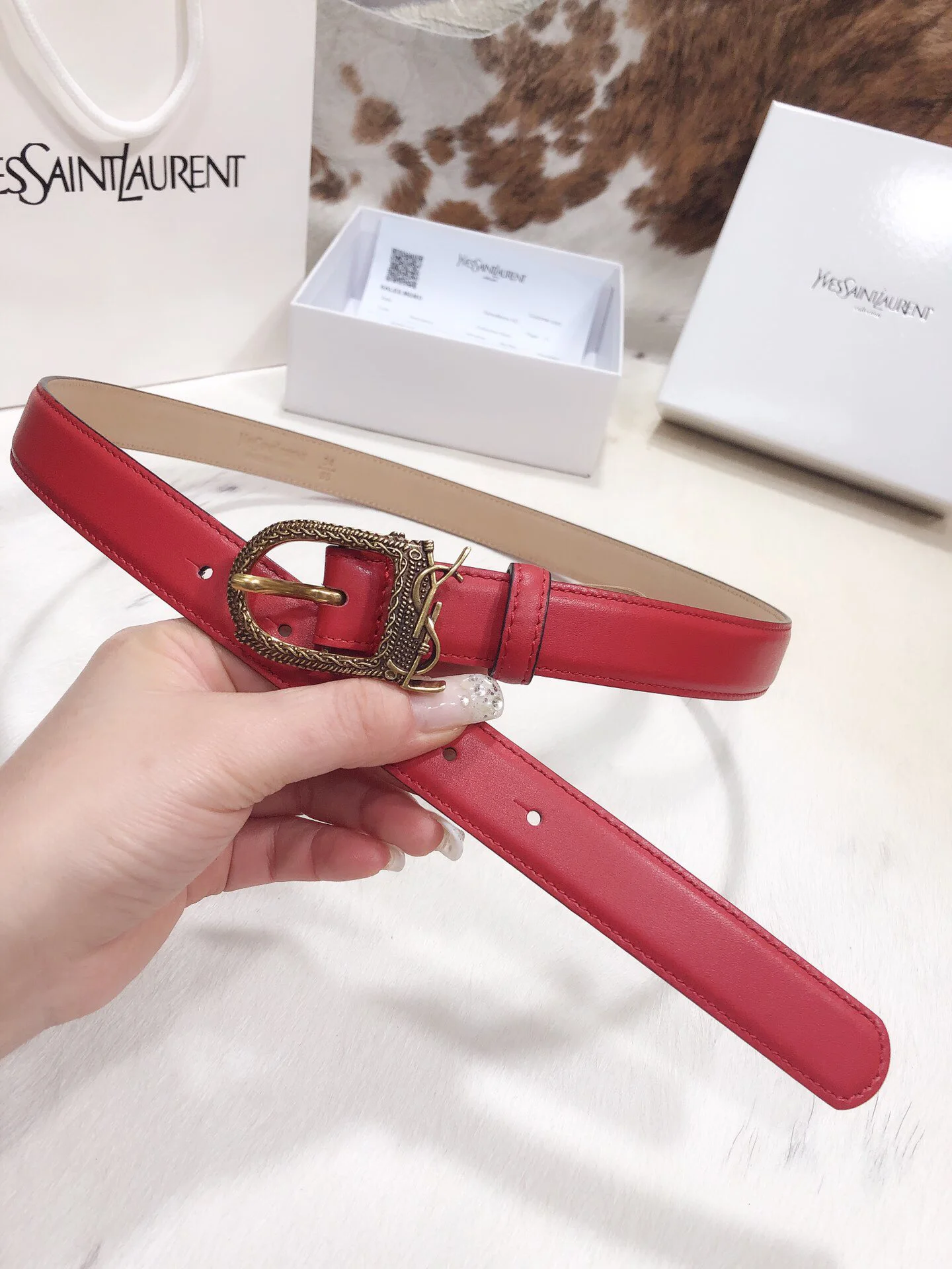 Fake YSL Yves Saint Laurent AAA Belt #742948 3