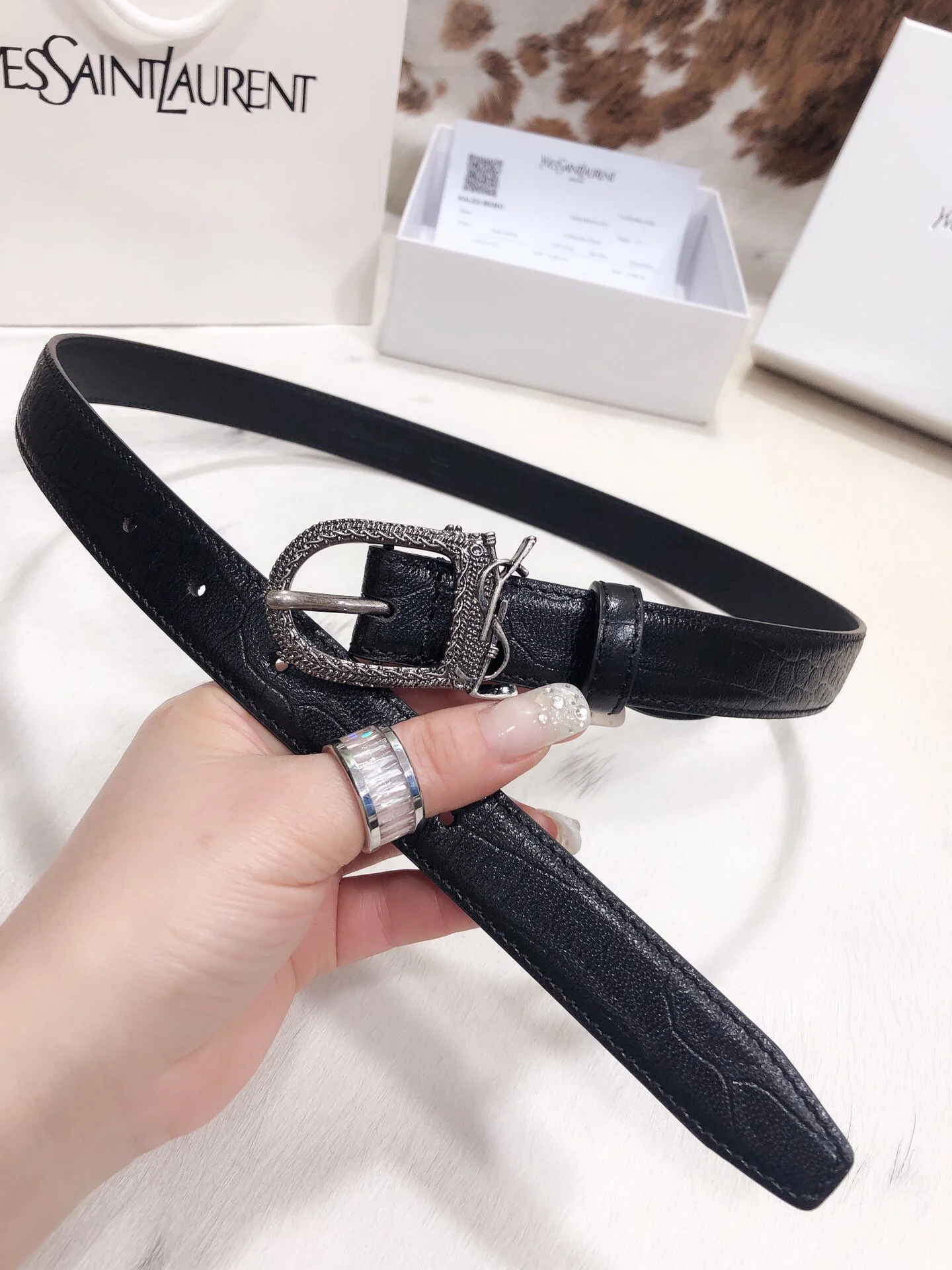 Fake YSL Yves Saint Laurent AAA Belt #742950 3