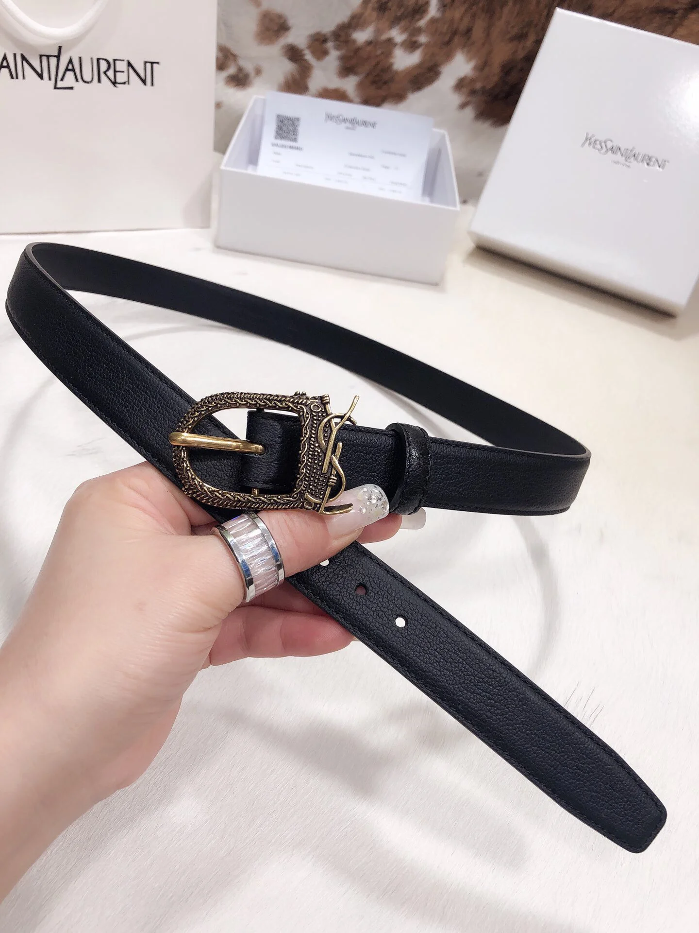 Fake YSL Yves Saint Laurent AAA Belt #742951 4