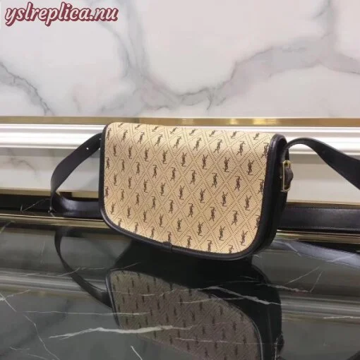 Replica YSL Fake Saint Laurent Monogram All Over Medium Satchel In Canvas 7