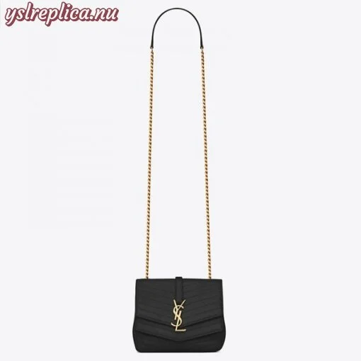 Replica YSL Fake Saint Laurent Small Sulpice Bag In Black Matelasse Leather