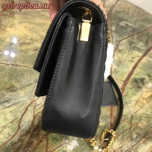 Replica YSL Fake Saint Laurent Small Sulpice Bag In Black Matelasse Leather 4