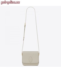 Replica YSL Fake Saint Laurent Blanc LE 61 Small Saddle Bag