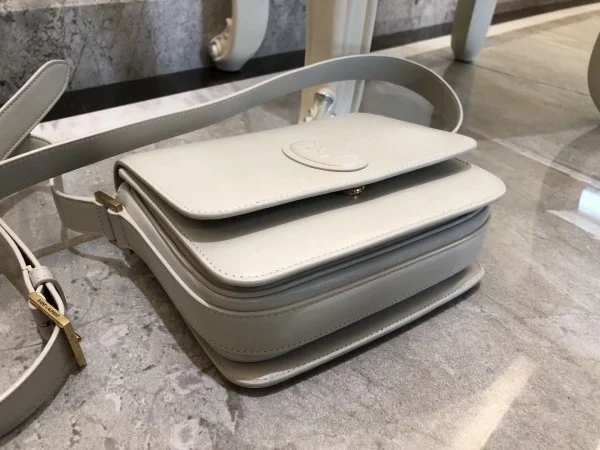 Replica YSL Fake Saint Laurent Blanc LE 61 Small Saddle Bag 4
