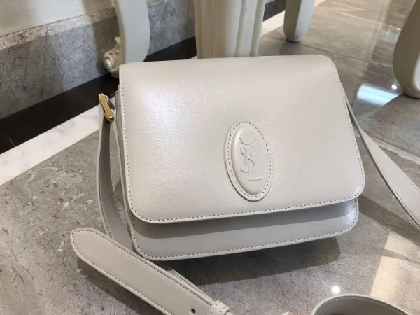 Replica YSL Fake Saint Laurent Blanc LE 61 Small Saddle Bag 5
