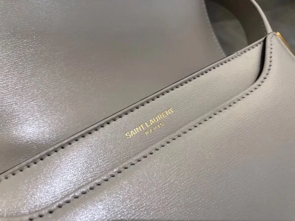 Replica YSL Fake Saint Laurent Blanc LE 61 Small Saddle Bag 6