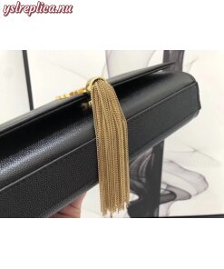 Replica YSL Fake Saint Laurent Small Kate Tassel Bag In Black Grained Leather 2