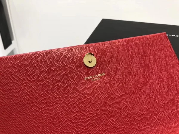 Replica YSL Fake Saint Laurent Medium Kate Bag With Tassel In Red Grained Leather 8