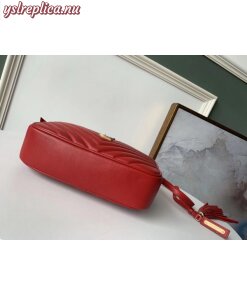 Replica YSL Fake Saint Laurent Lou Camera Bag In Red Leather 2