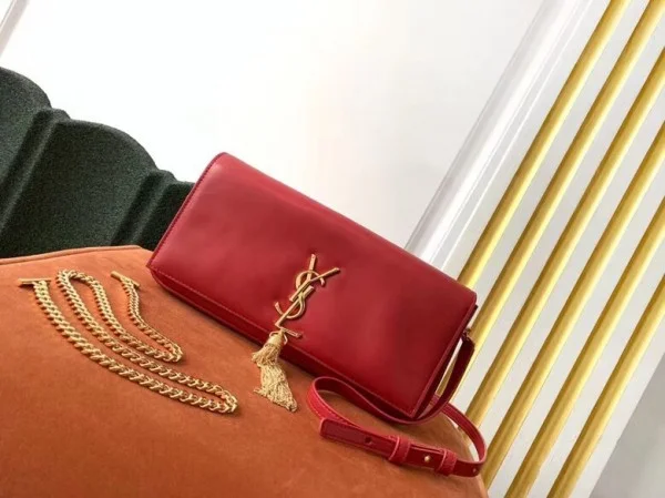 Replica YSL Fake Saint Laurent Kate 99 Shoulder Bag In Red Lambskin 2