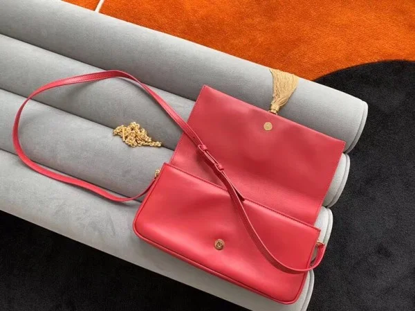 Replica YSL Fake Saint Laurent Kate 99 Shoulder Bag In Red Lambskin 6