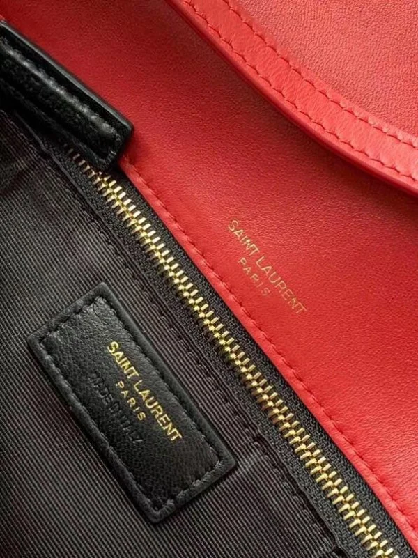Replica YSL Fake Saint Laurent Kate 99 Shoulder Bag In Red Lambskin 9