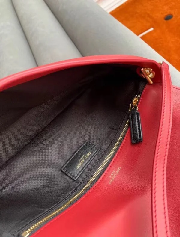 Replica YSL Fake Saint Laurent Kate 99 Shoulder Bag In Red Lambskin 10