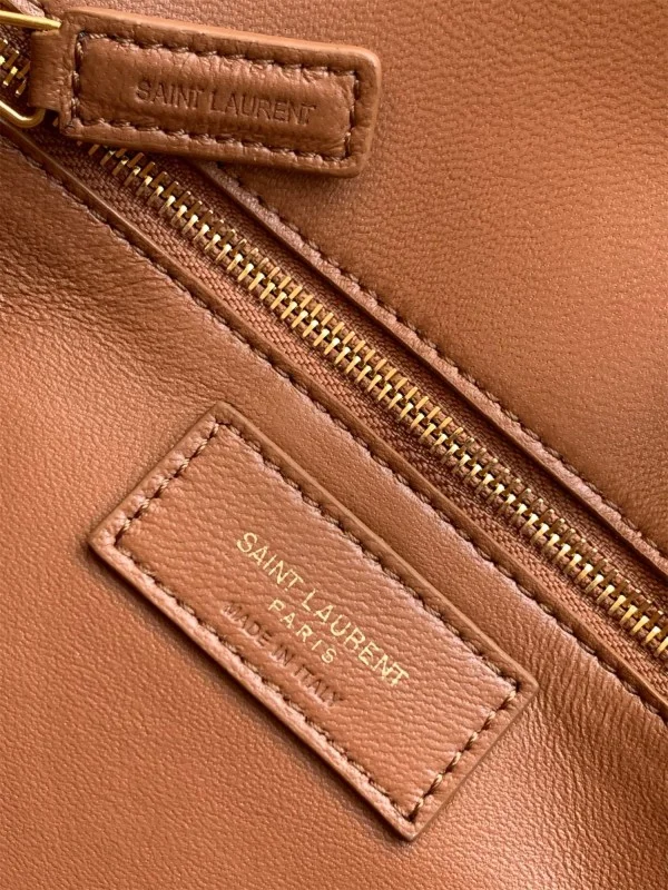 Replica YSL Fake Saint Laurent Le Maillon Bag In Brown Calfskin 5