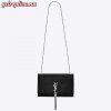 Replica YSL Fake Saint Laurent Lou Mini Bag In White Grained Leather 10