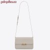 Replica YSL Fake Saint Laurent Lou Mini Bag In White Grained Leather 9