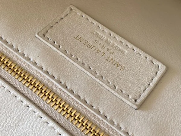 Replica YSL Fake Saint Laurent Le Maillon Bag In White Calfskin 10