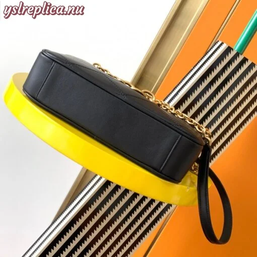 Replica YSL Fake Saint Laurent Le Maillon Small Chain Bag In Black Lambskin 6