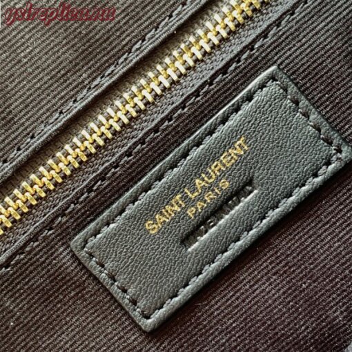 Replica YSL Fake Saint Laurent Le Maillon Small Chain Bag In Black Lambskin 10