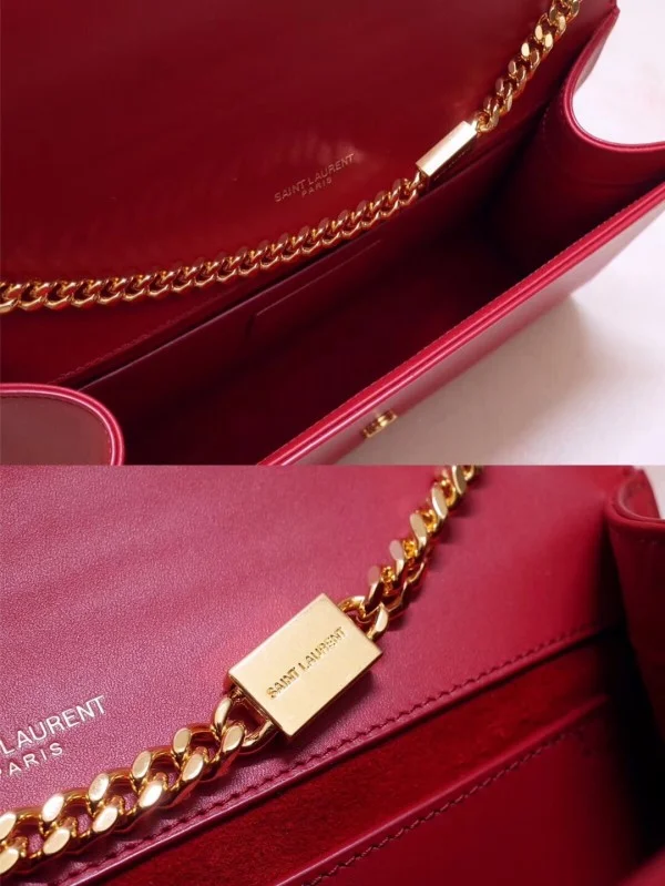 Replica YSL Fake Saint Laurent Medium Kate Bag With Tassel In Red Smooth Leather 6