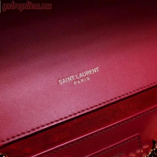 Replica YSL Fake Saint Laurent Medium Kate Bag With Tassel In Red Smooth Leather 8