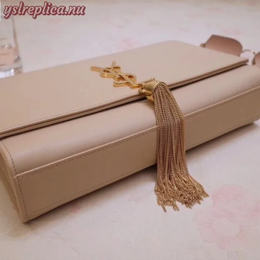 Replica YSL Fake Saint Laurent Medium Kate Bag With Tassel In Powder Smooth Leather 4