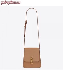 Replica YSL Fake Saint Laurent Kaia North South Bag In Brown Leather