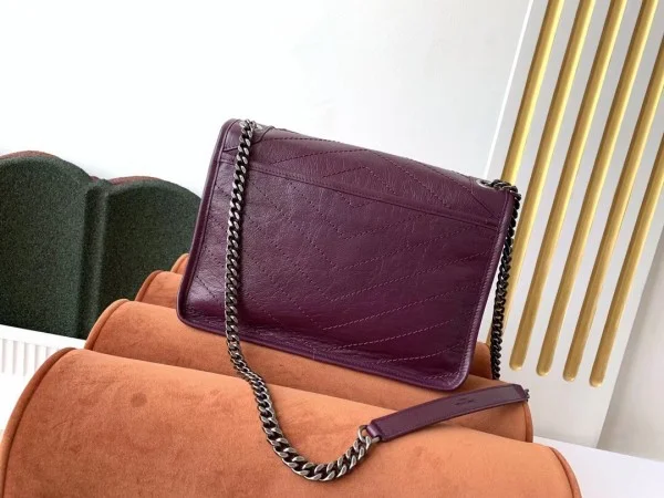 Replica YSL Fake Saint Laurent Medium Niki Bag In Prunia Crinkled Leather 2