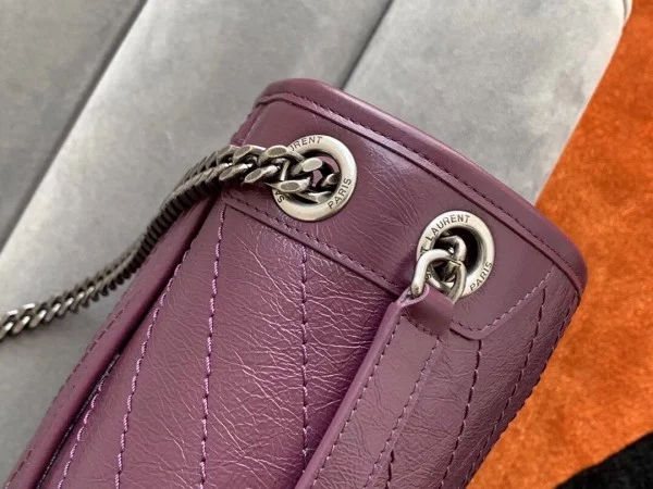 Replica YSL Fake Saint Laurent Medium Niki Bag In Prunia Crinkled Leather 5