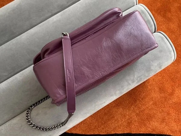 Replica YSL Fake Saint Laurent Medium Niki Bag In Prunia Crinkled Leather 9