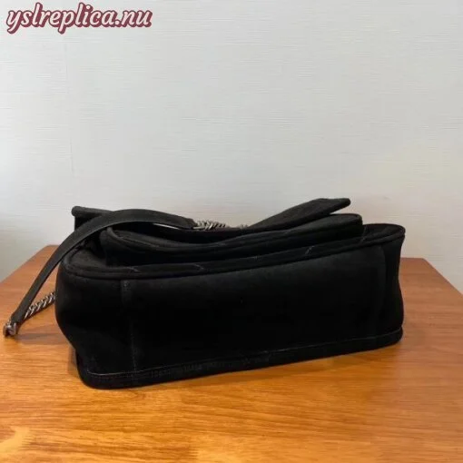 Replica YSL Fake Saint Laurent Medium Niki Bag In Black Suede 3
