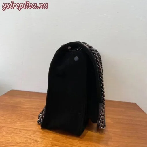 Replica YSL Fake Saint Laurent Medium Niki Bag In Black Suede 7