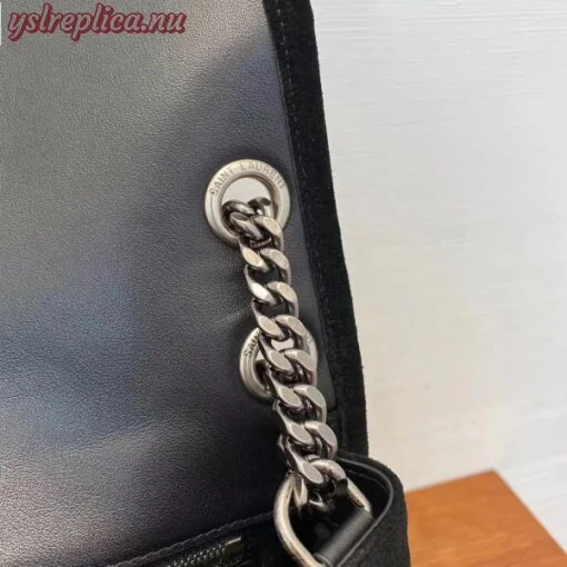 Replica YSL Fake Saint Laurent Medium Niki Bag In Black Suede 9