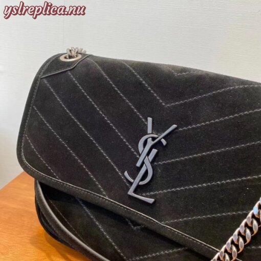 Replica YSL Fake Saint Laurent Medium Niki Bag In Black Suede 10