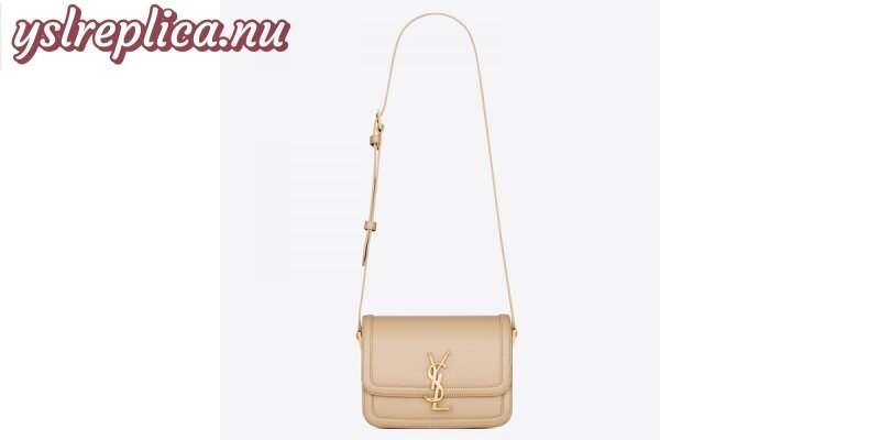 Replica YSL Fake Saint Laurent Solferino Small Bag In Beige Calfskin 2