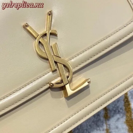 Replica YSL Fake Saint Laurent Solferino Small Bag In Beige Calfskin 6