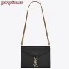 Replica YSL Fake Saint Laurent Dark Green Cassandra Monogram Clasp Bag 9