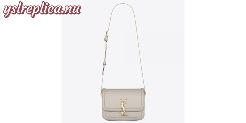 Replica YSL Fake Saint Laurent Solferino Small Bag In White Calfskin 2