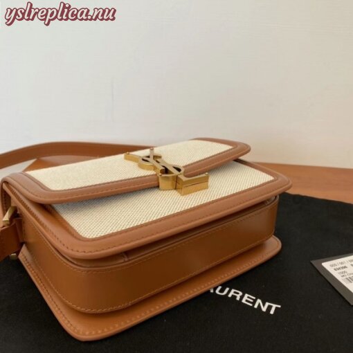 Replica YSL Fake Saint Laurent Solferino Small Bag In Canvas with Calfskin 2