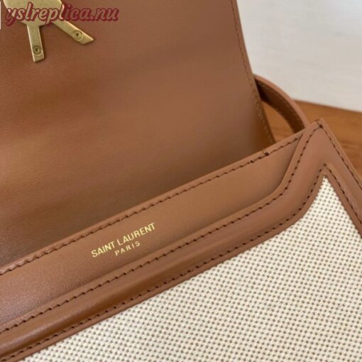 Replica YSL Fake Saint Laurent Solferino Small Bag In Canvas with Calfskin 8