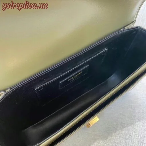 Replica YSL Fake Saint Laurent Solferino Medium Bag In Khaki Calfskin 3