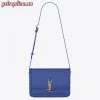 Replica YSL Fake Saint Laurent Solferino Small Bag In Brown Calfskin 15