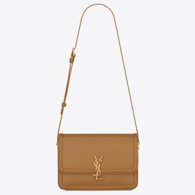 Replica YSL Fake Saint Laurent Solferino Medium Bag In Brown Box Calfskin 2