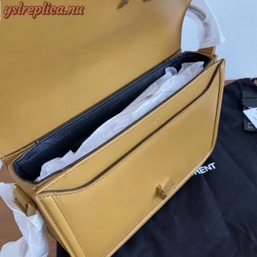 Replica YSL Fake Saint Laurent Solferino Medium Bag In Brown Box Calfskin 3