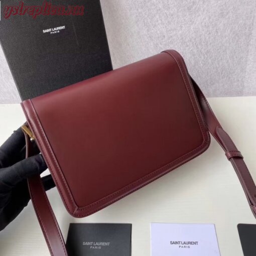 Replica YSL Fake Saint Laurent Solferino Medium Bag In Bordeaux Calfskin 5