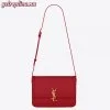 Replica YSL Fake Saint Laurent Solferino Small Bag In Red Calfskin 11