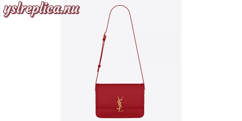 Replica YSL Fake Saint Laurent Solferino Medium Bag In Red Calfskin 2